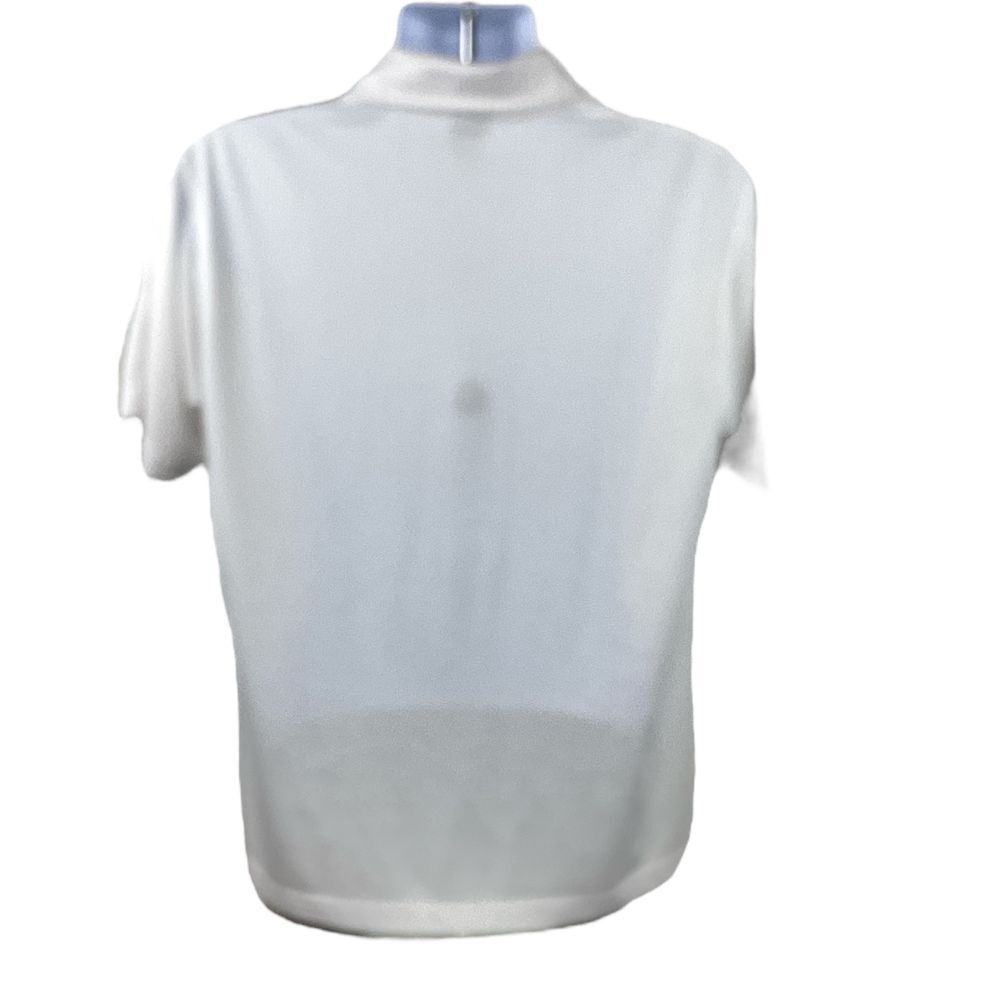 Nike Standard Fit Dri Fit White Golf Mens Polo Active Shirt Sz L - Picture 2 of 4